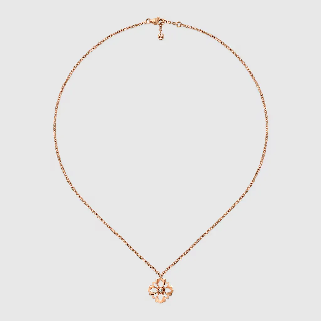 Gucci Flora 18K Chain Necklace