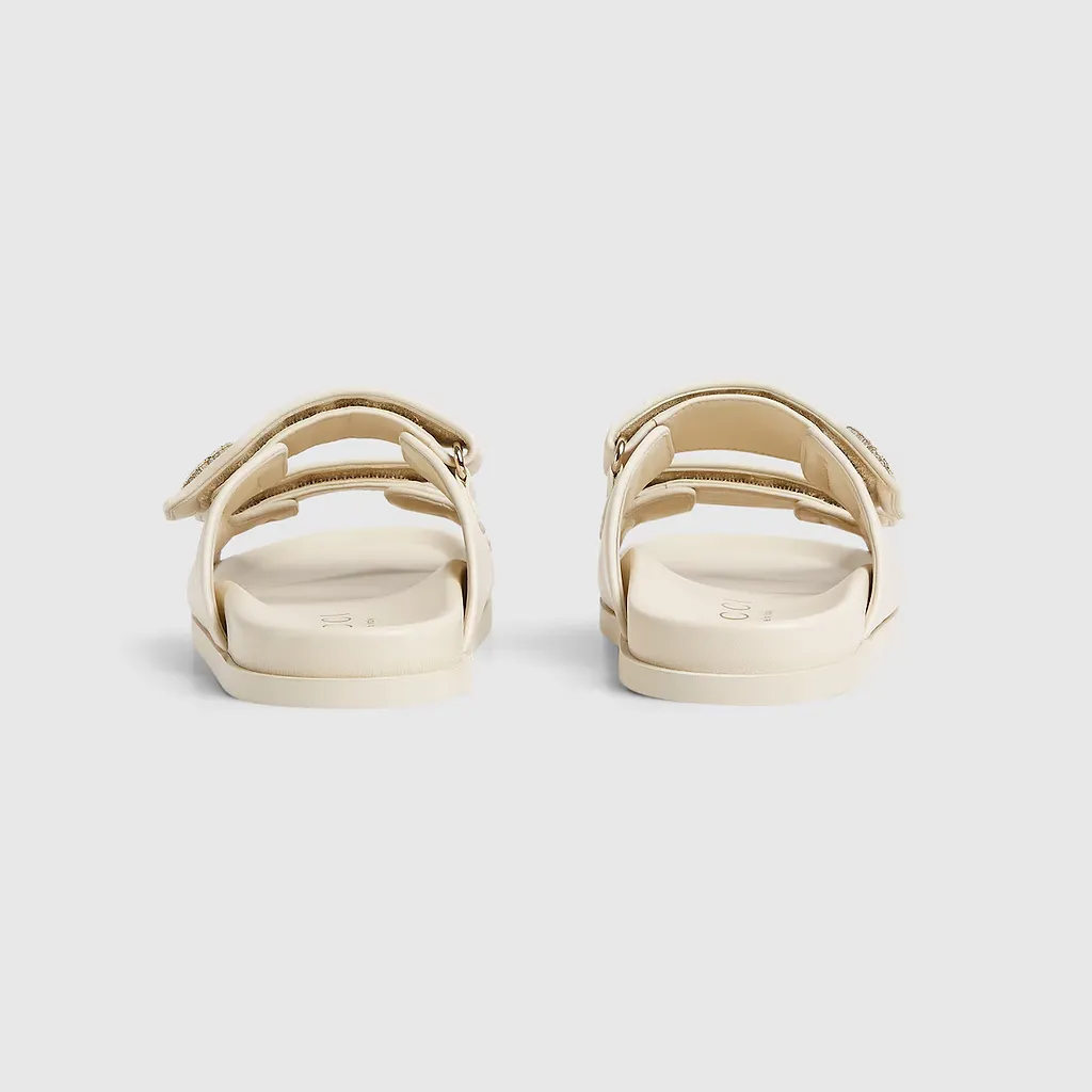 Sandal With Crystal Double G