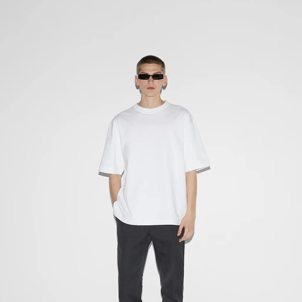 Cotton Jersey T-Shirt With Embroidery