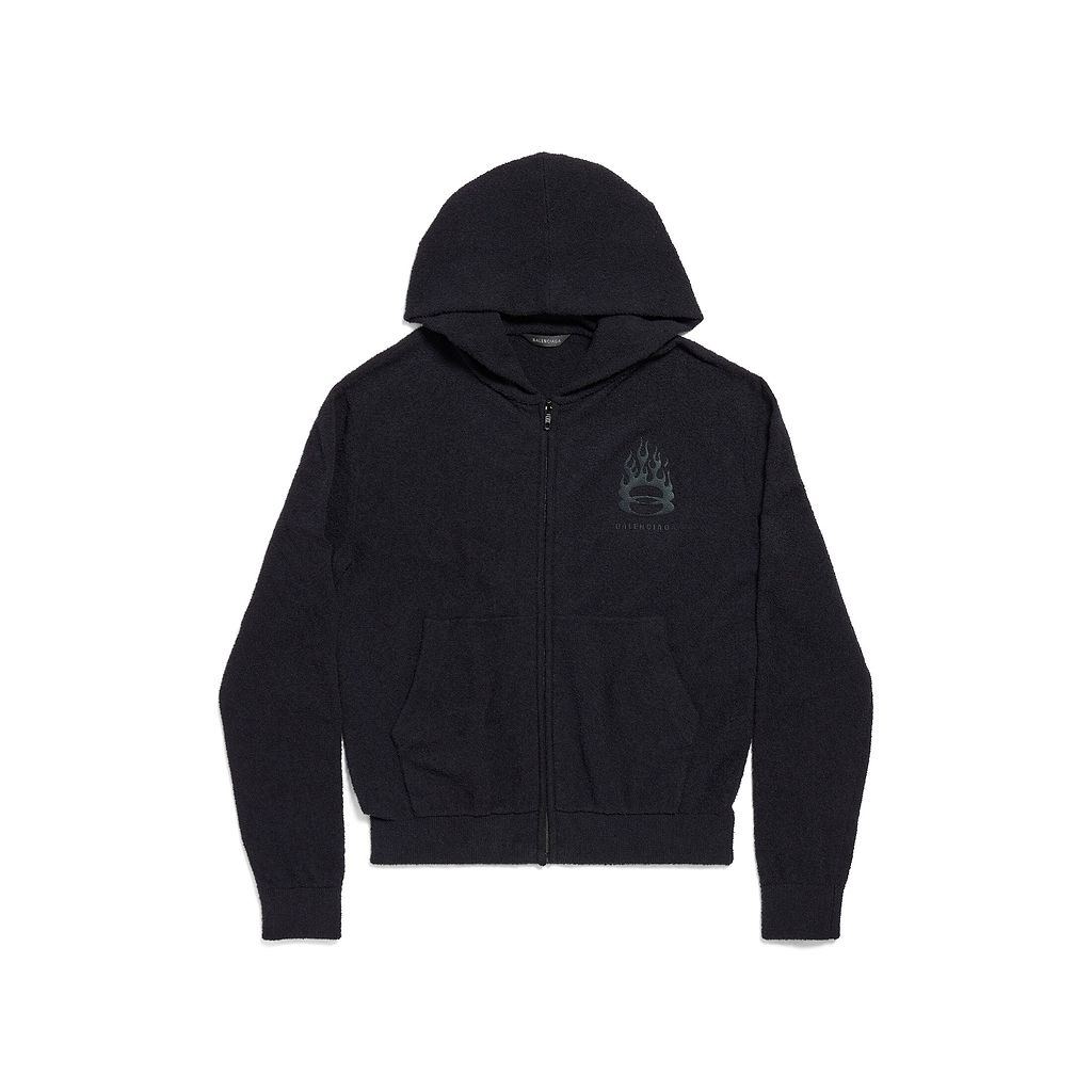Burning Unity Zip-Up Hoodie Fitted
