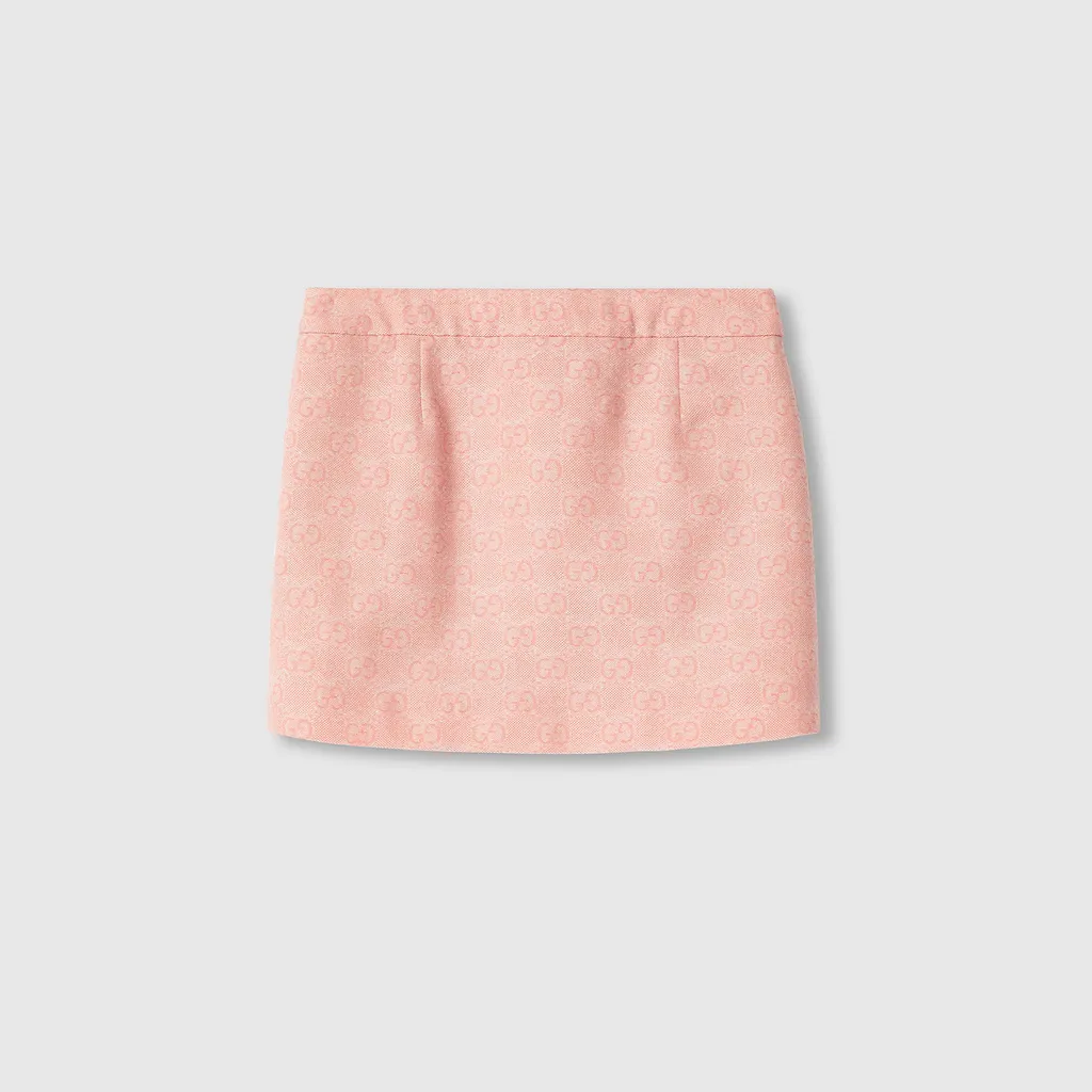 Children's Gg Wool Flannel Skirt