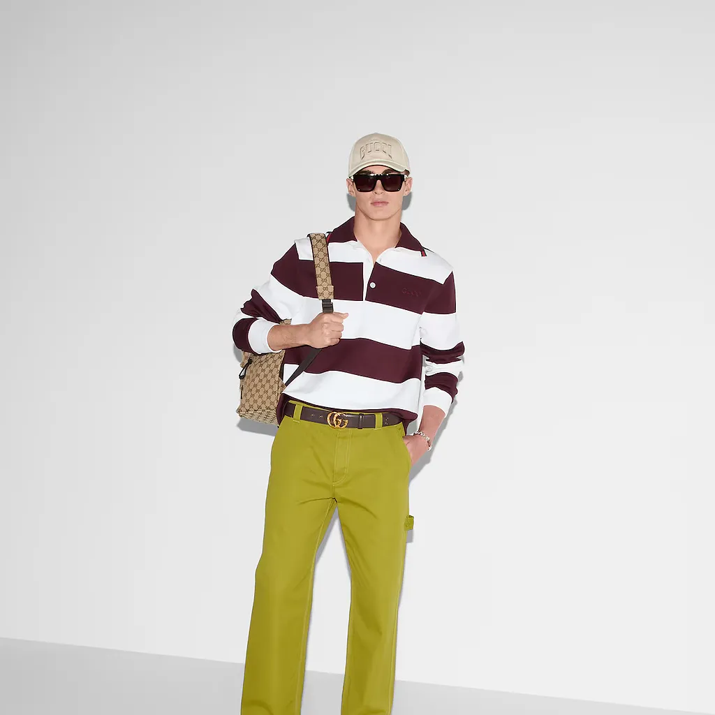 Heavy Cotton Canvas Pants With Label