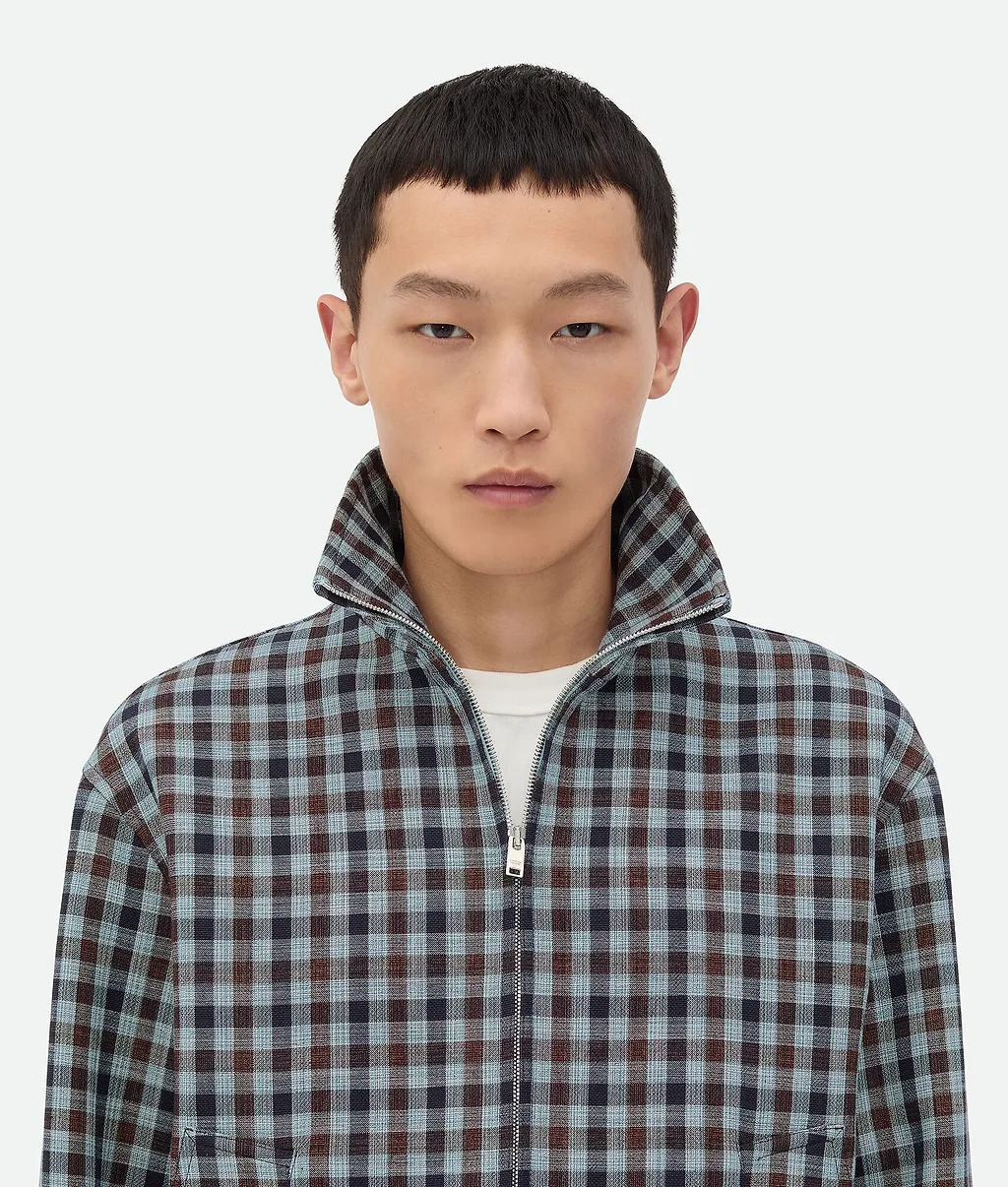 Cotton Gingham Blouson