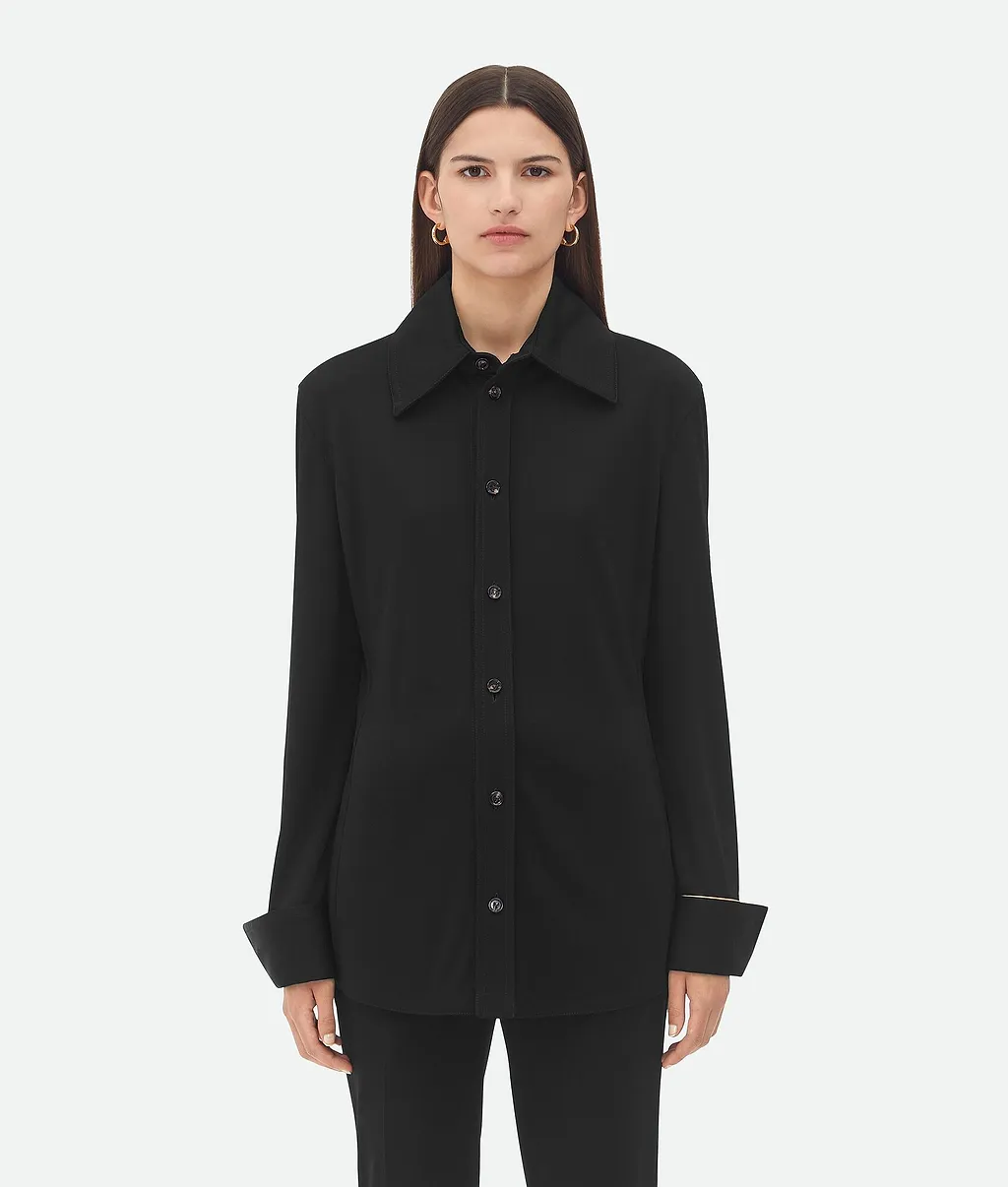 Matt Fluid Viscose Jersey Shirt