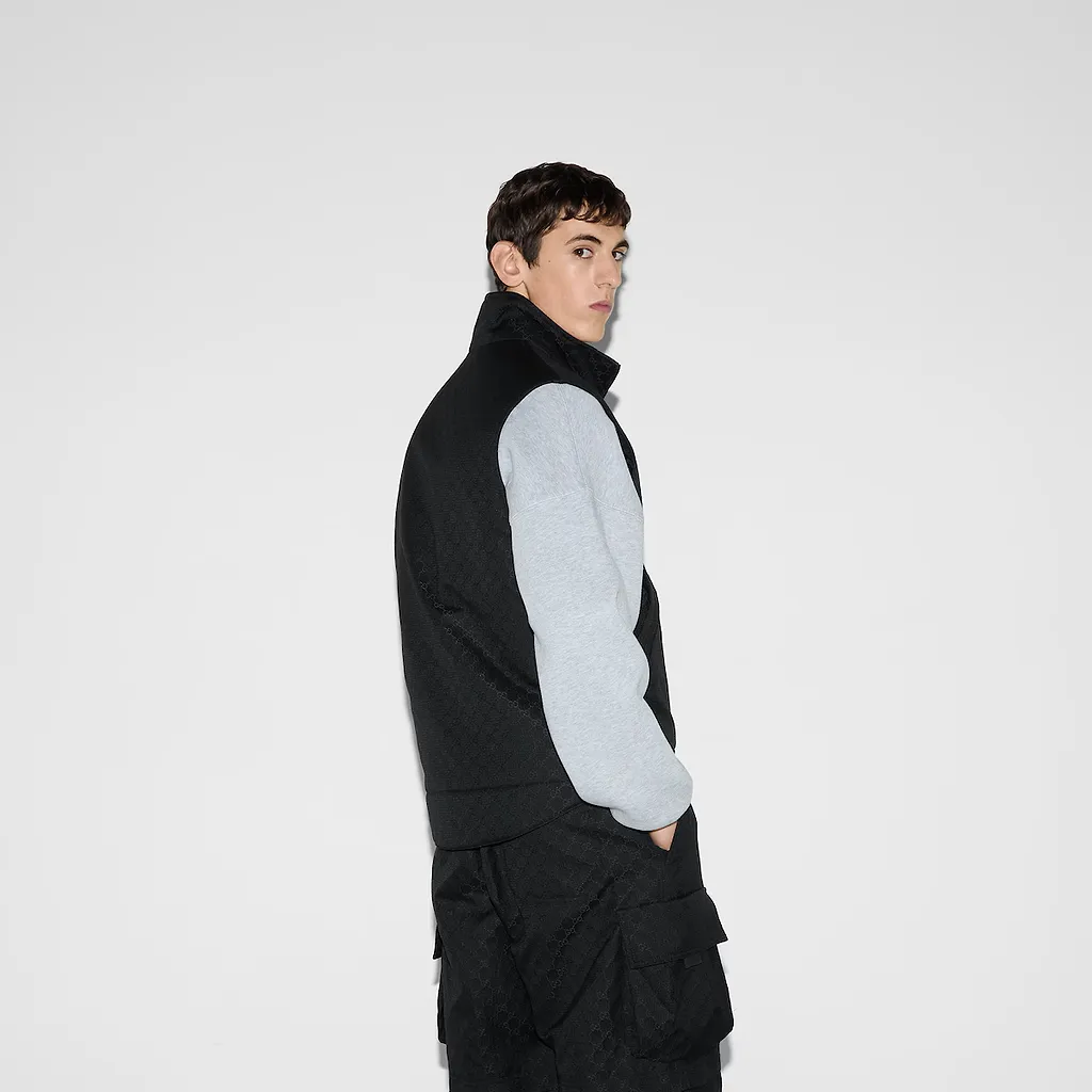 Gg Cotton Ripstop Gilet