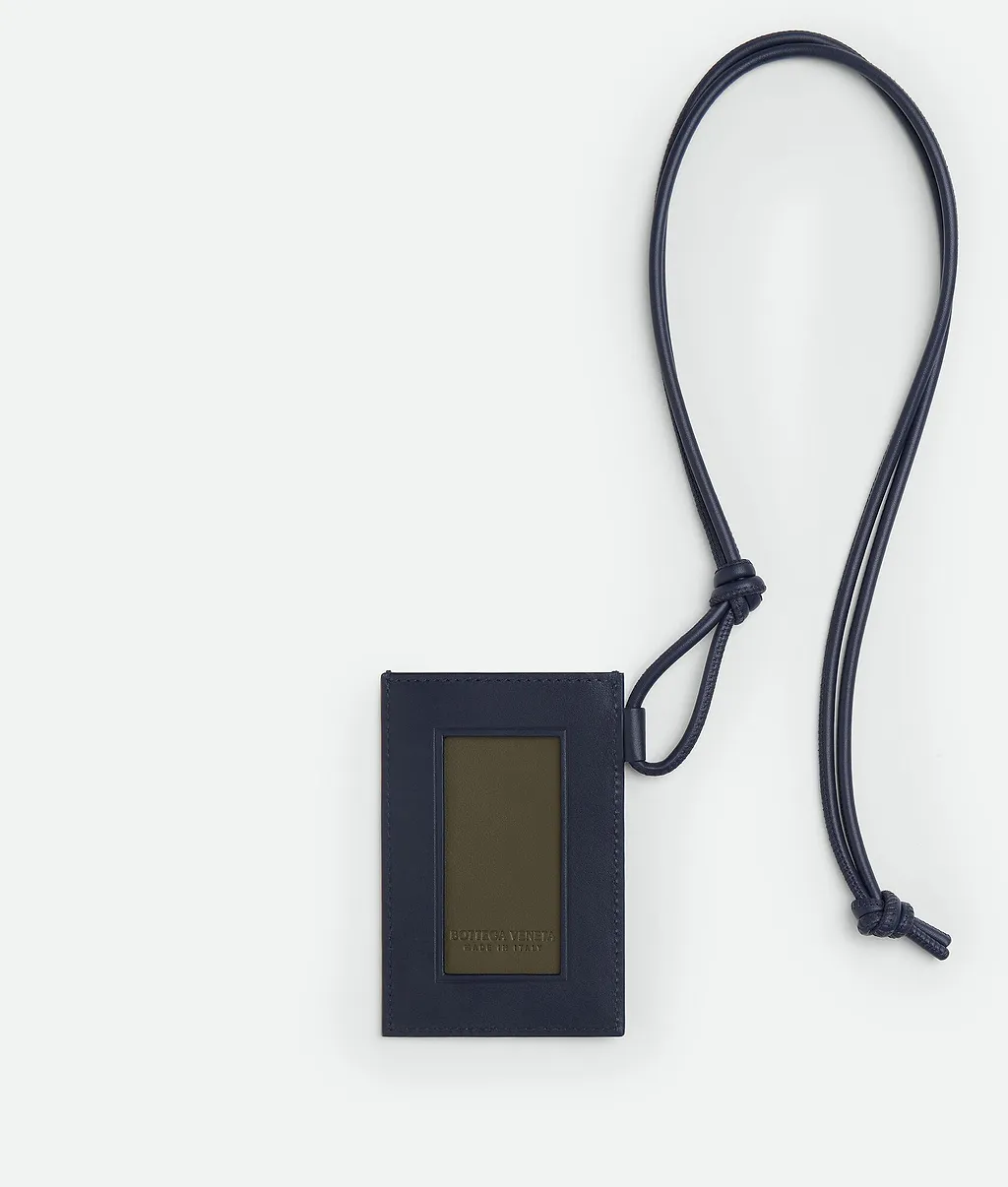 Intrecciato Badge Holder