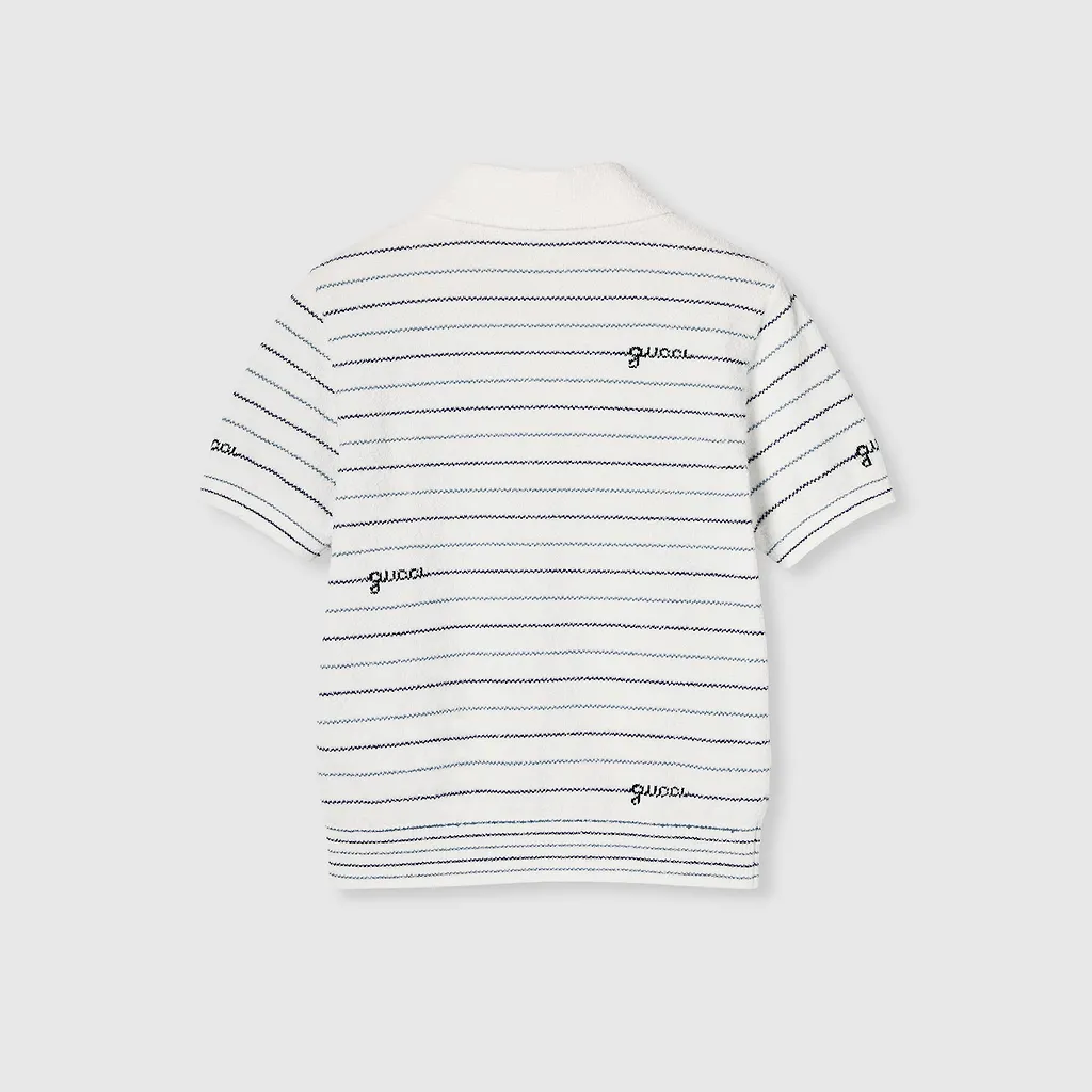 Children's Striped Cotton Polo Shirt