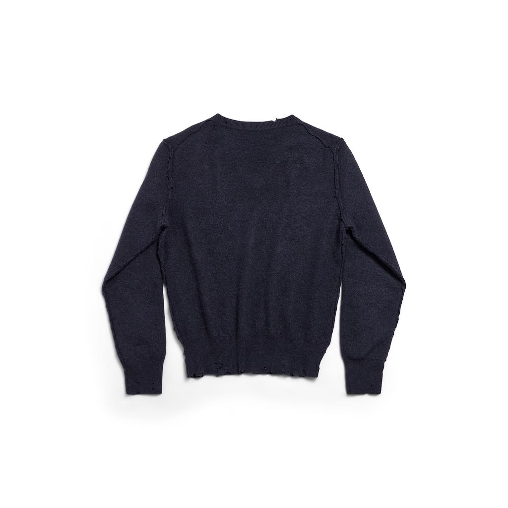 Laurel Classic Inside-Out V-Neck Sweater