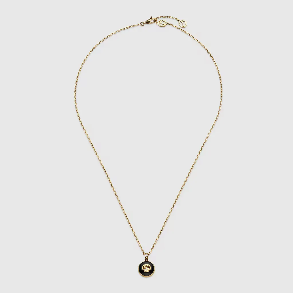 Gucci Interlocking 18K Chain Necklace