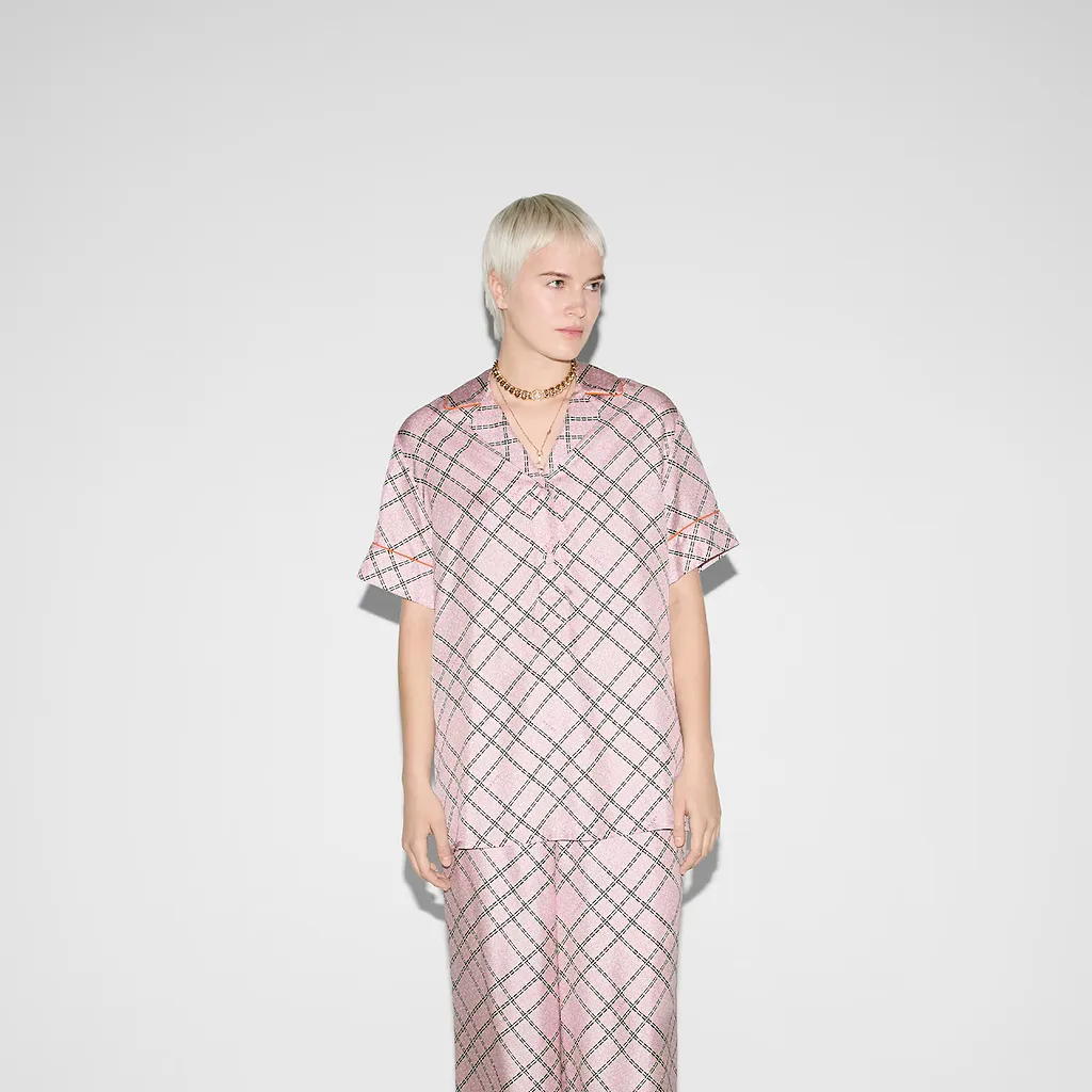 Printed Silk Twill Shirt