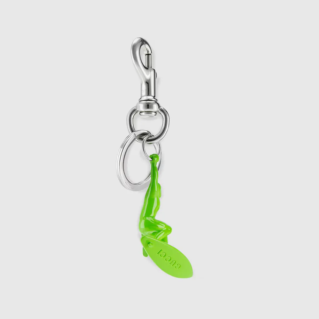 Engraved Surfer Keychain Charm