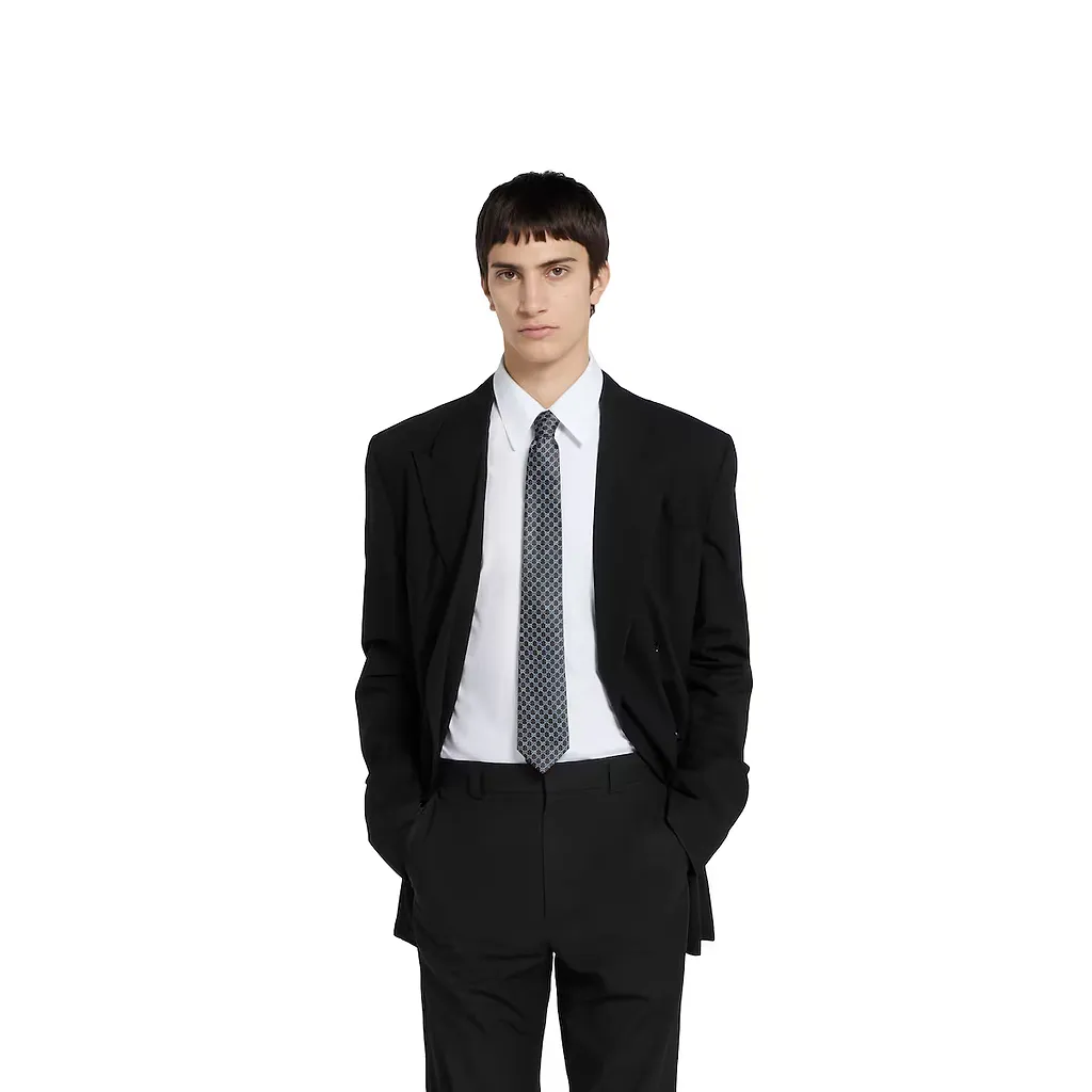 Gg Silk Jacquard Tie