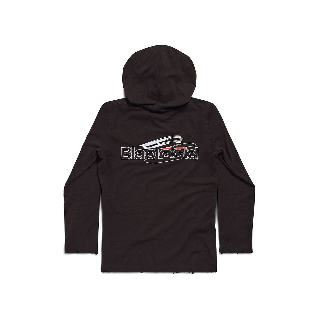 Ai Generated Long Sleeve Hooded T-Shirt Fitted