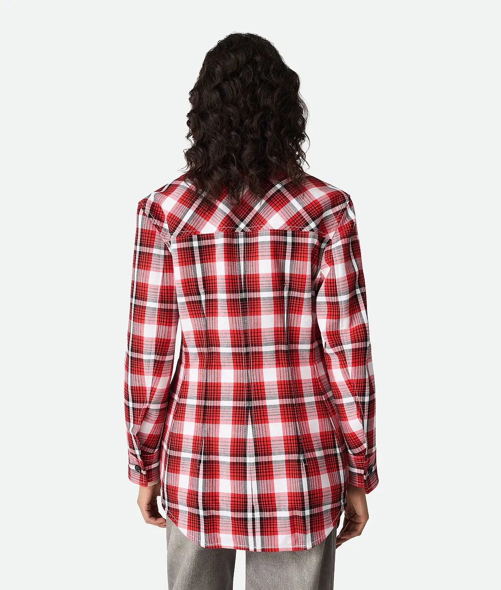 Structured Cotton Check Jacket