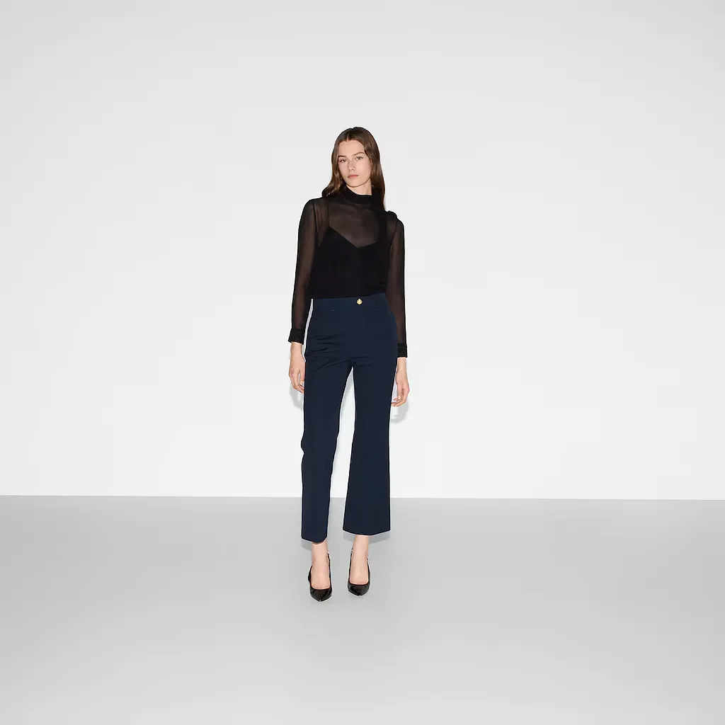 Cotton Trousers With Embroidery
