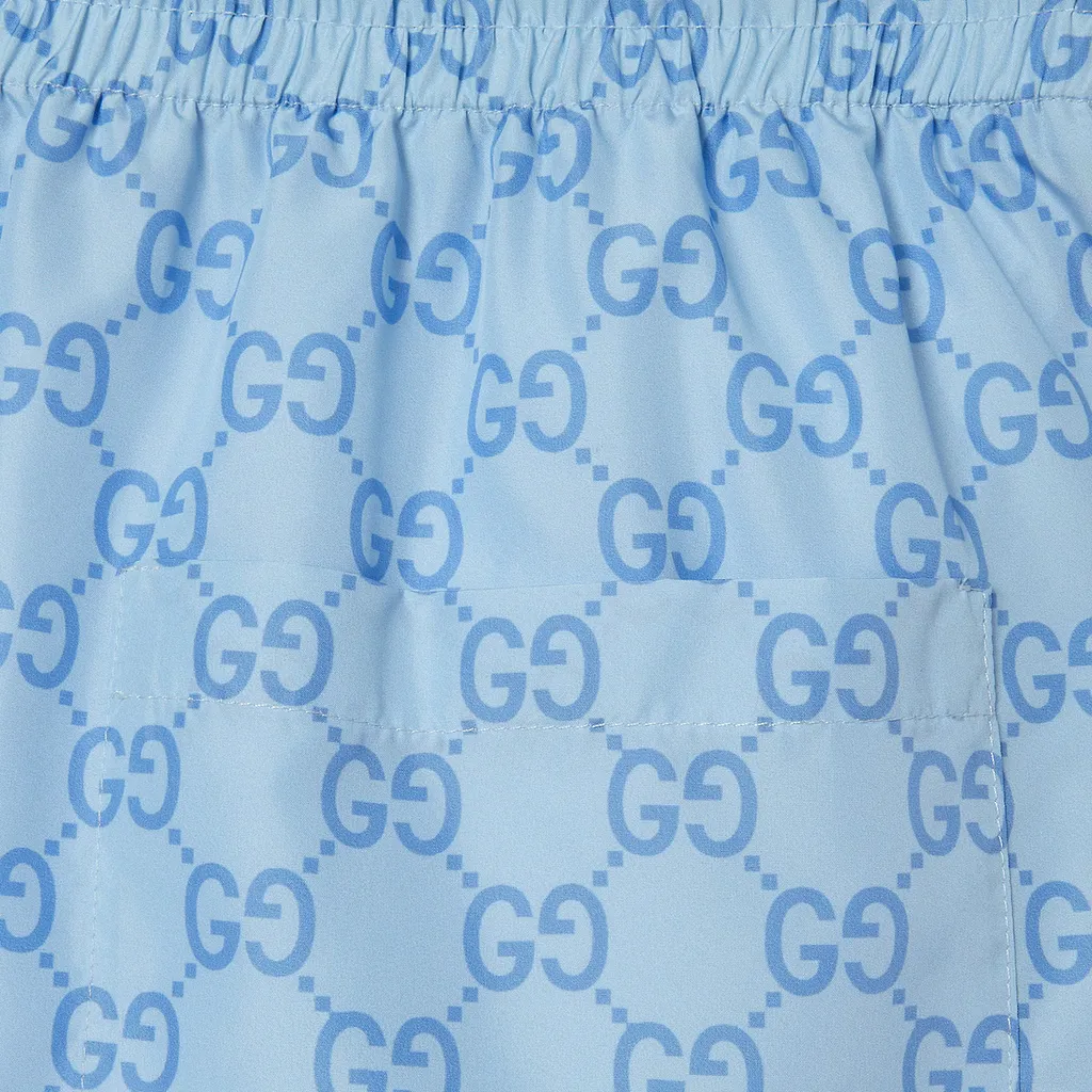 Printed Poplin Tech Swim Shorts
