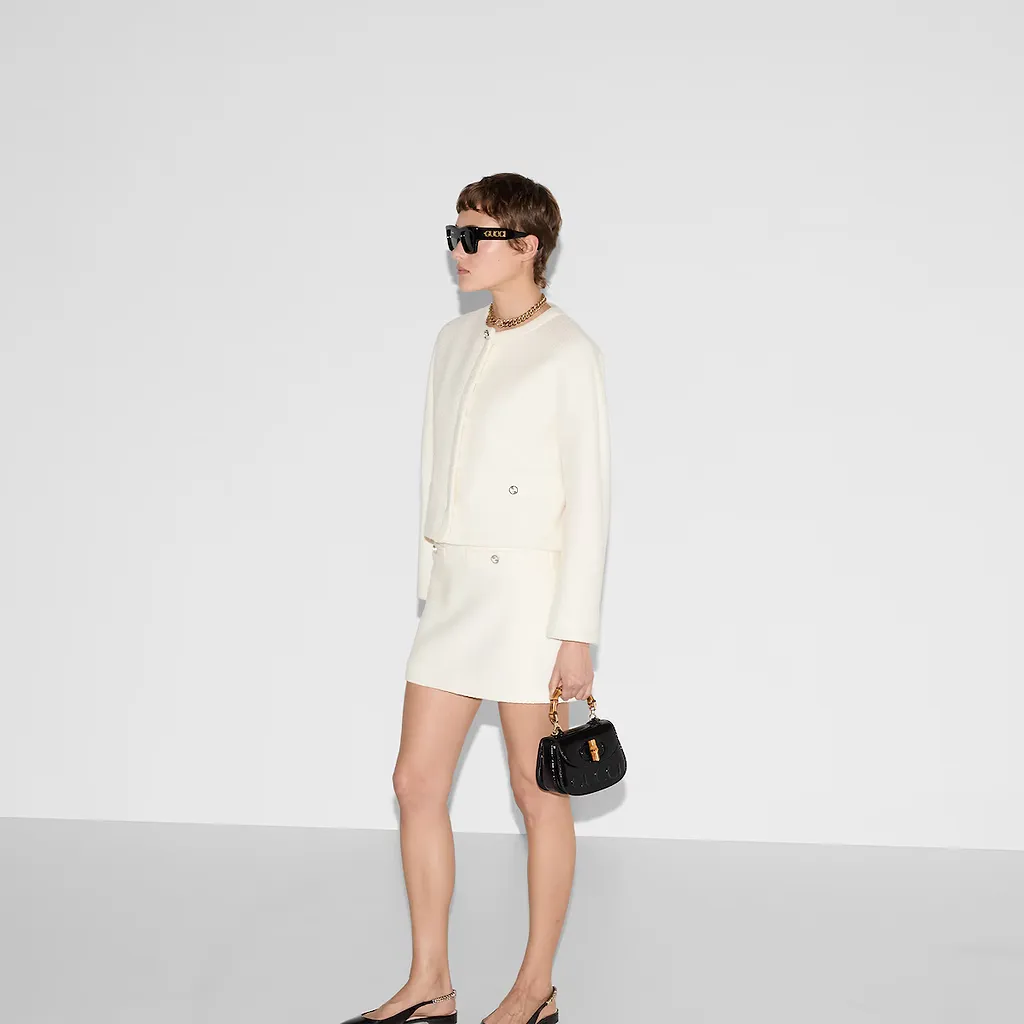 Wool Bouclé Mini Skirt