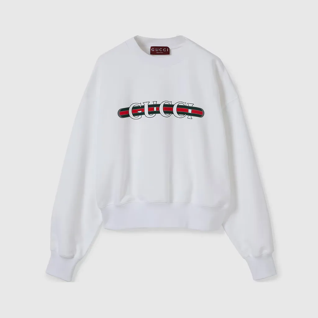 Printed Cotton Jersey Sweatshirt