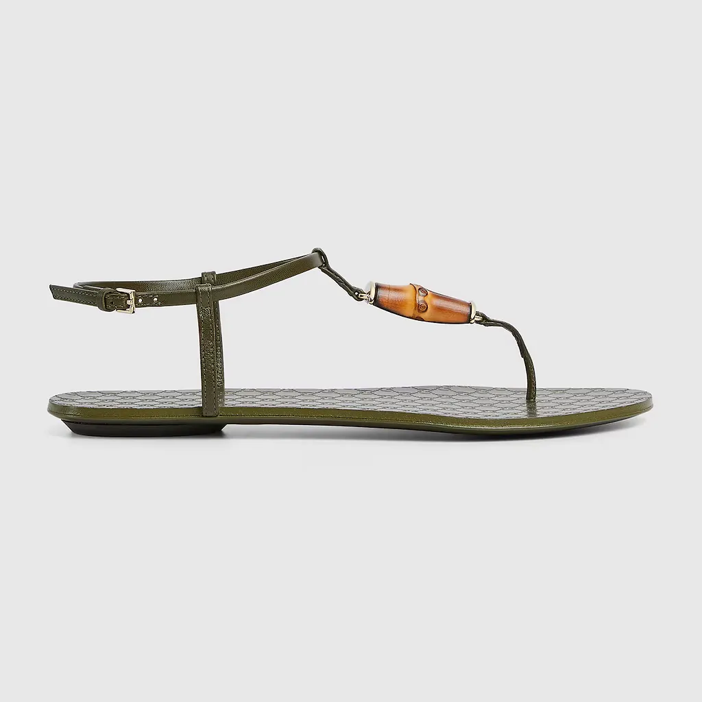 Thong Sandal With Bamboo
