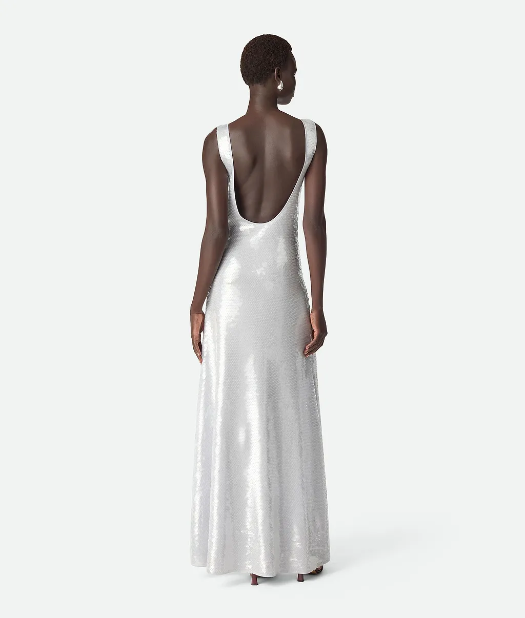 Light Viscose Sequins Dress