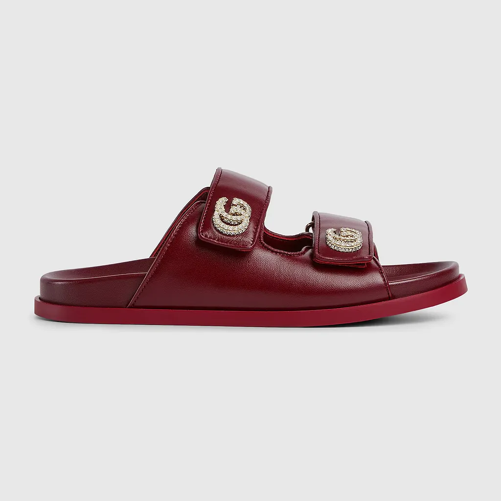 Sandal With Crystal Double G