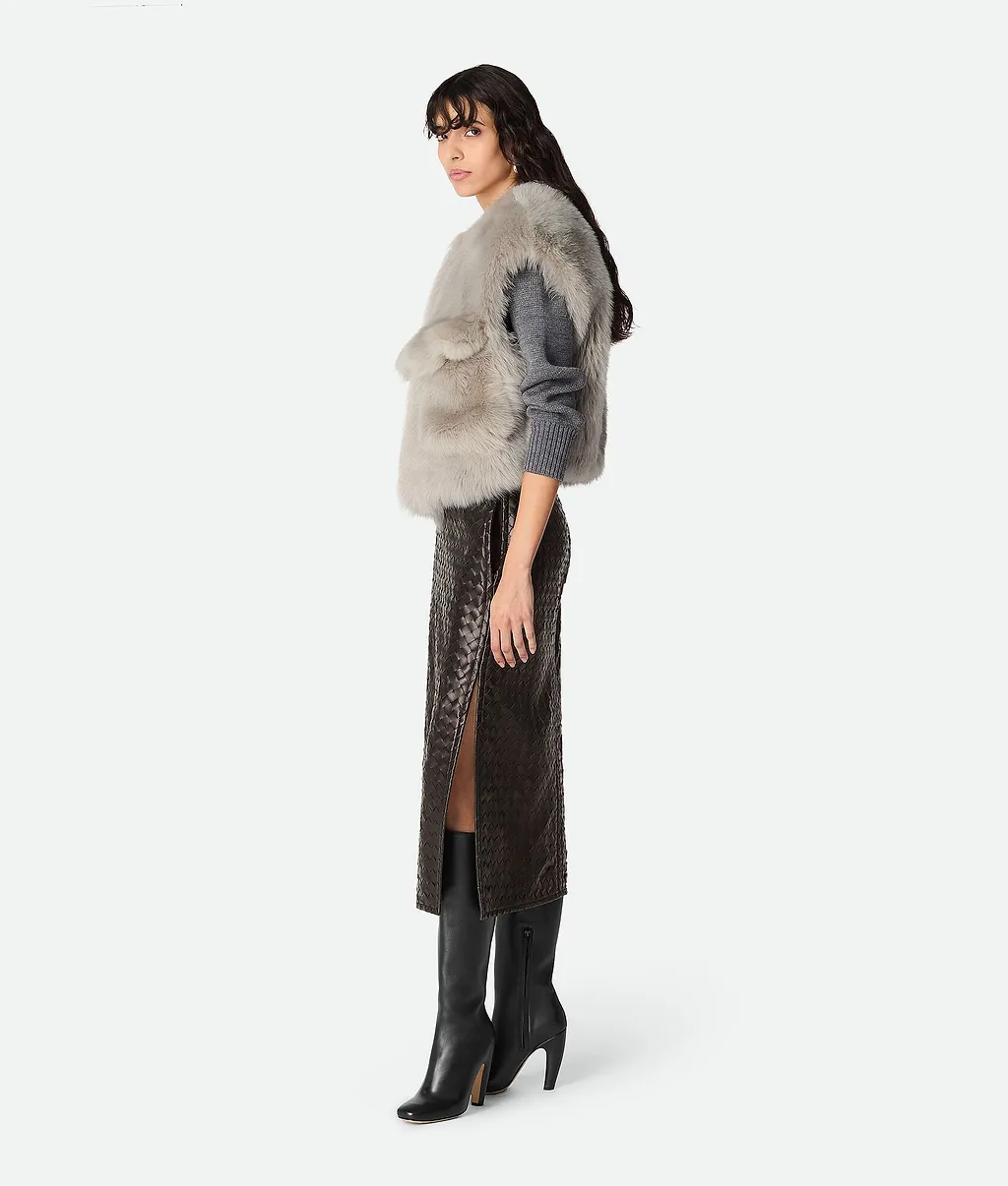 Toscana Shearling Cropped Gilet