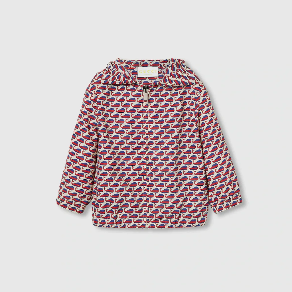 Baby Printed Nylon Hooded Jacket