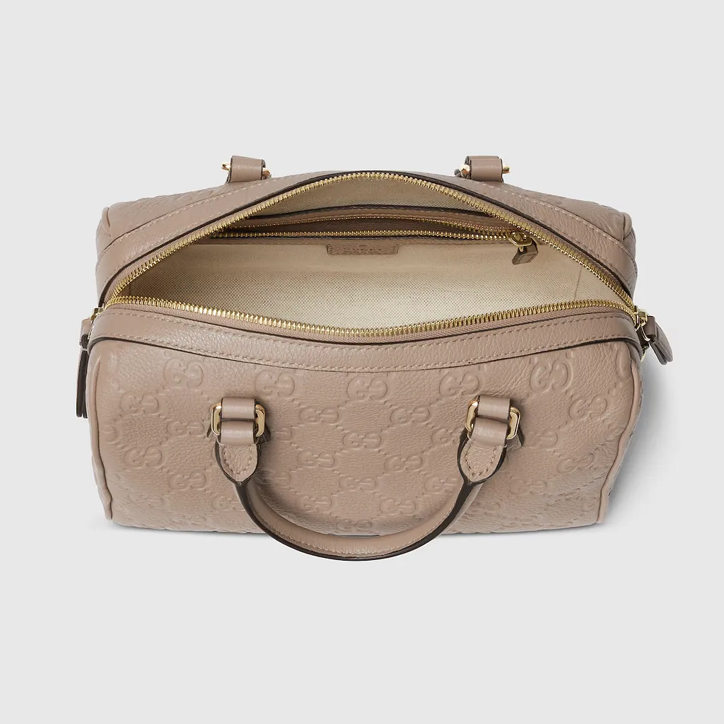 Gg Emblem Medium Boston Bag
