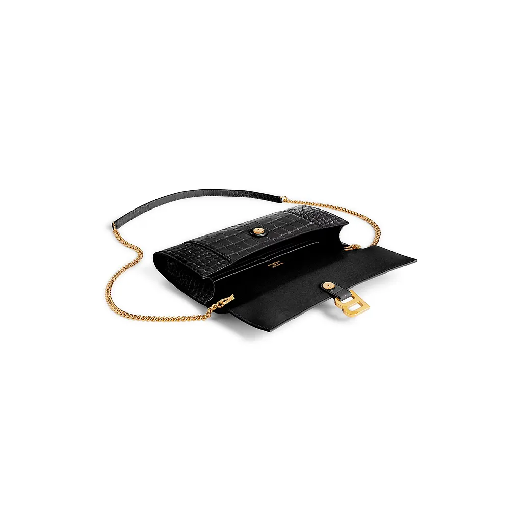 Hourglass Pochette With Chain