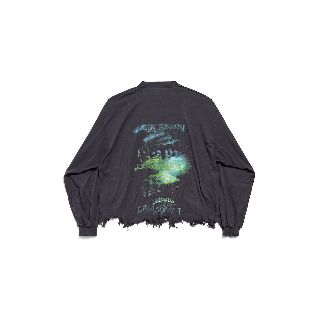 Diy Imprint Cropped Long Sleeve T-Shirt
