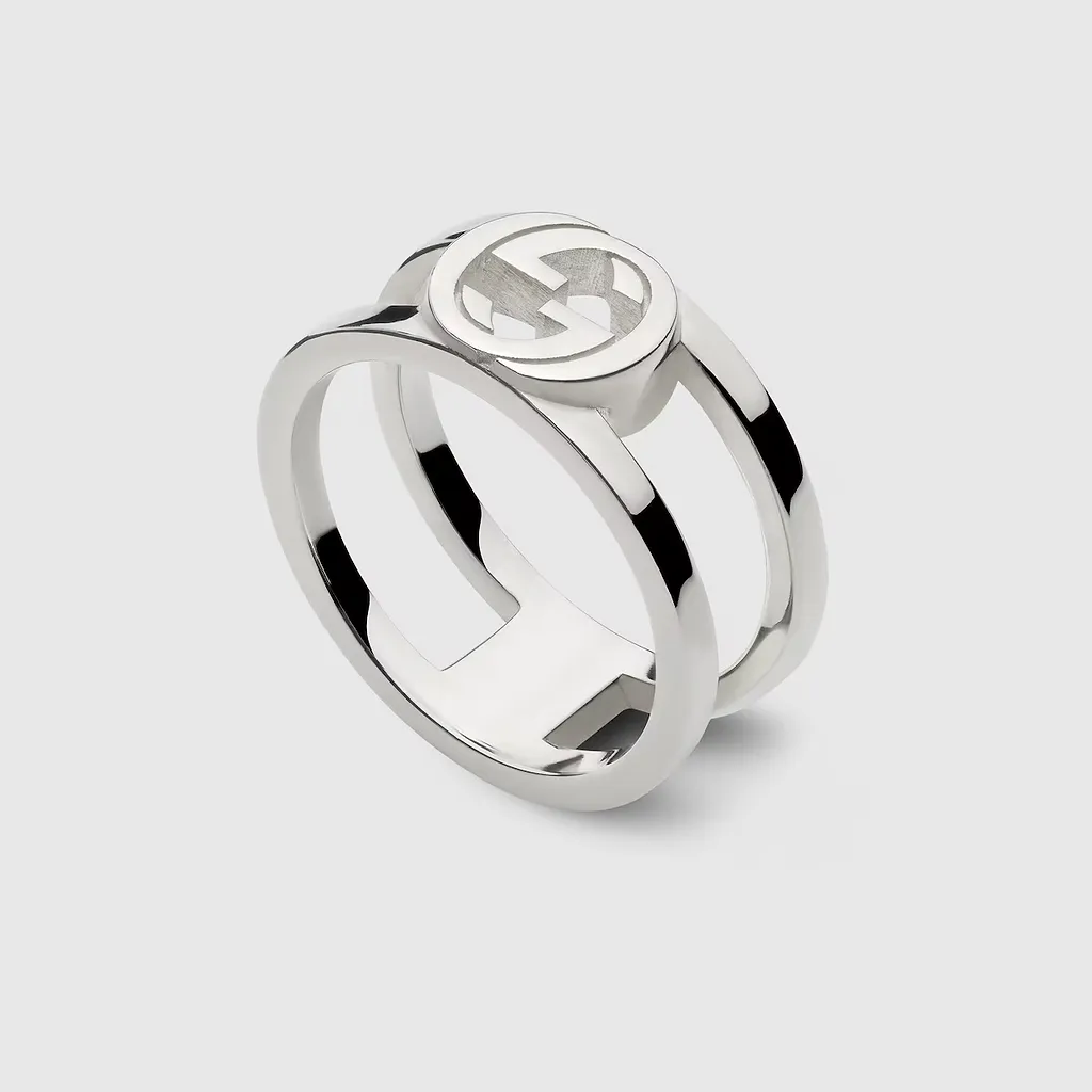 Gucci Interlocking Wide Ring