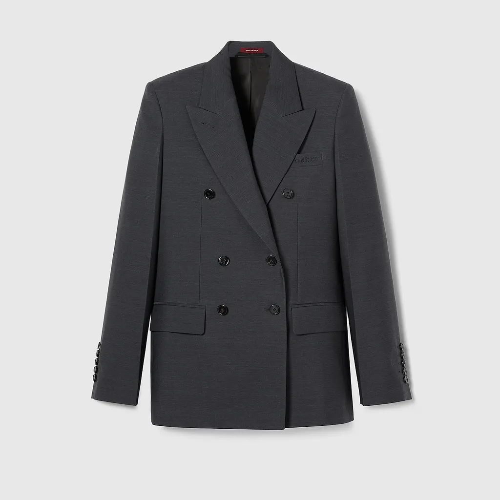 Wool Double-Breasted Jacket