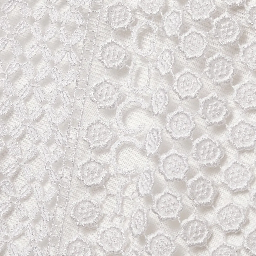 Cotton Macramé Mini Dress