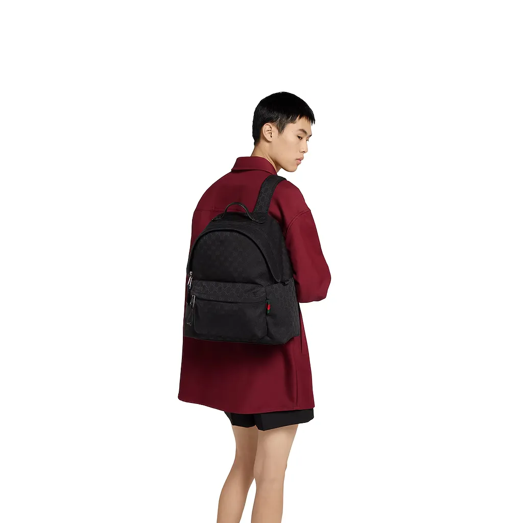Gg Canvas Medium Backpack