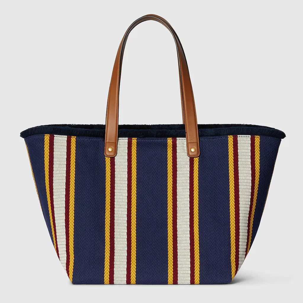 Embroidered Medium Canvas Tote Bag