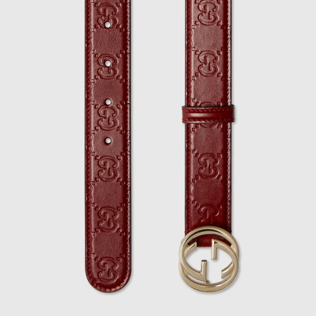 Belt With Interlocking G Buckle