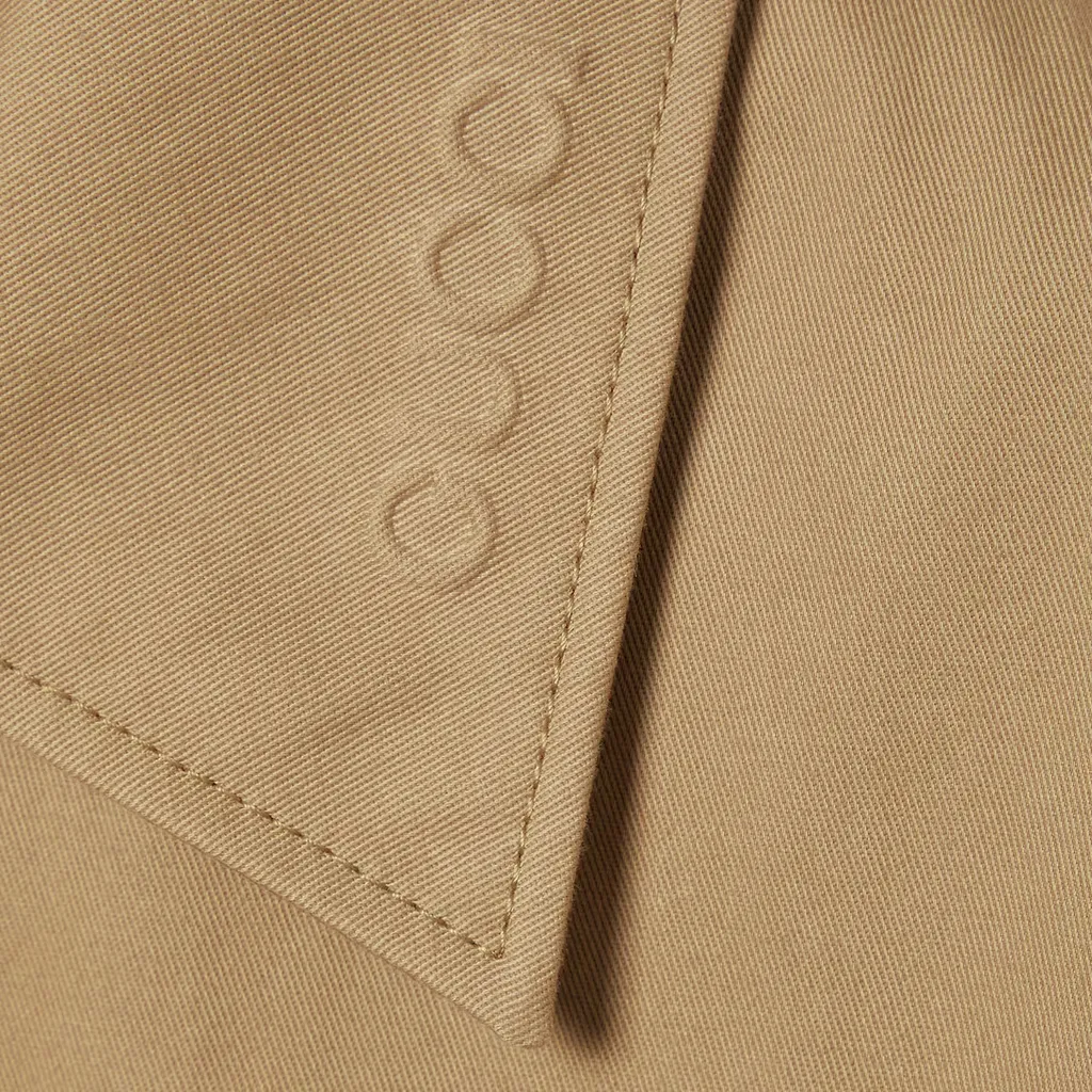 Embossed Cotton Coat With Web