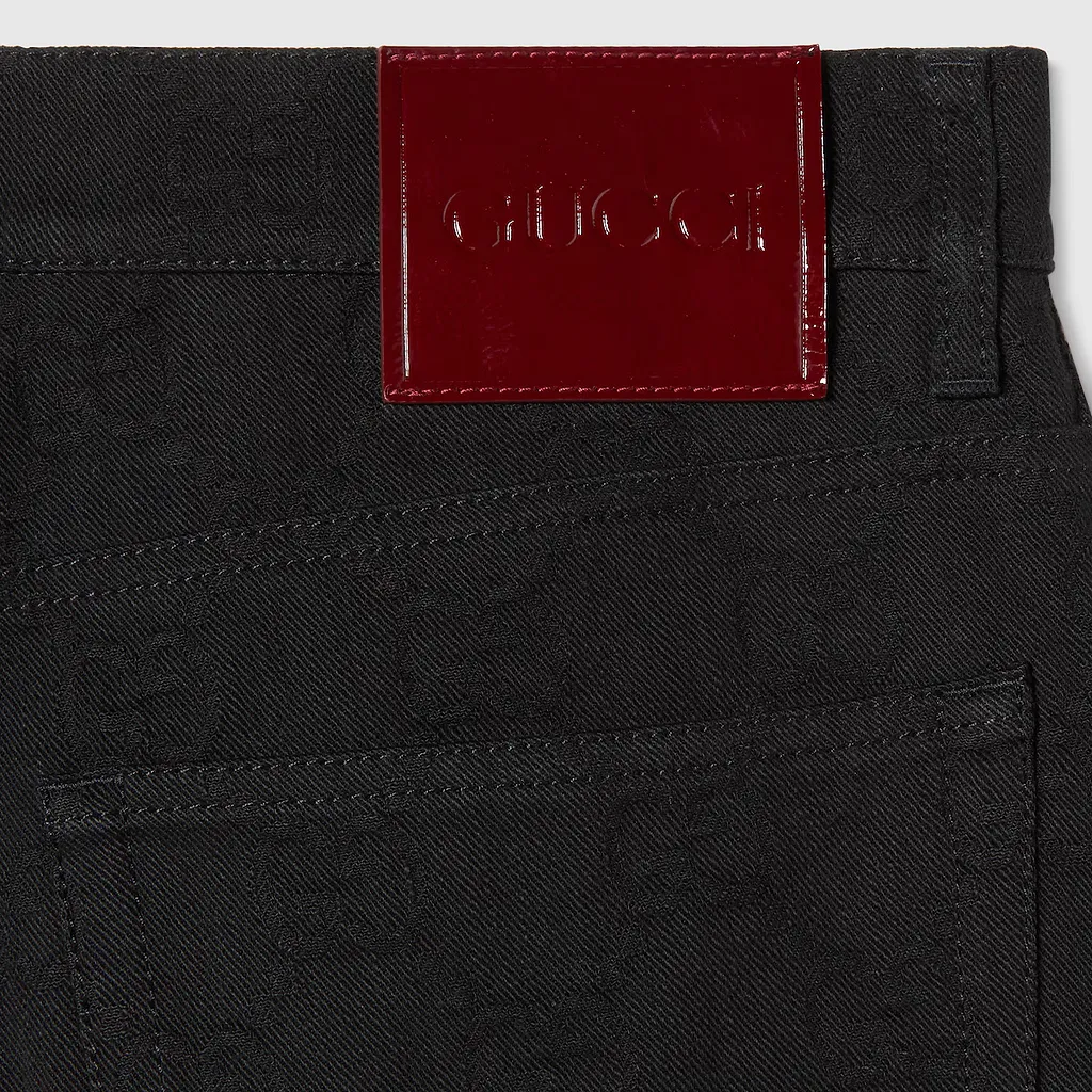 Gg Denim Jacquard Pant