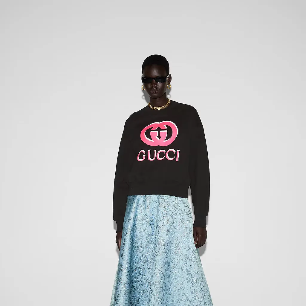 Printed Cotton Jersey Sweatshirt