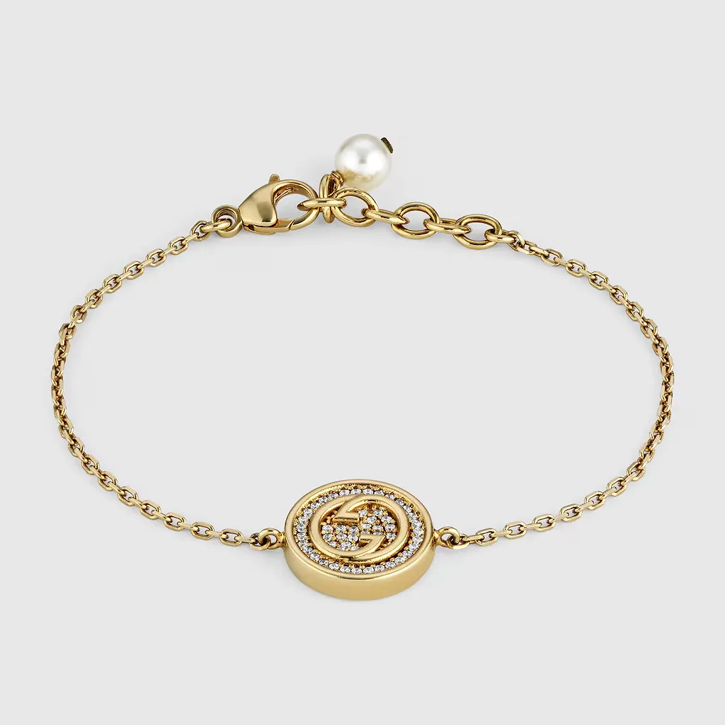 Gucci Blondie Bracelet With Crystals