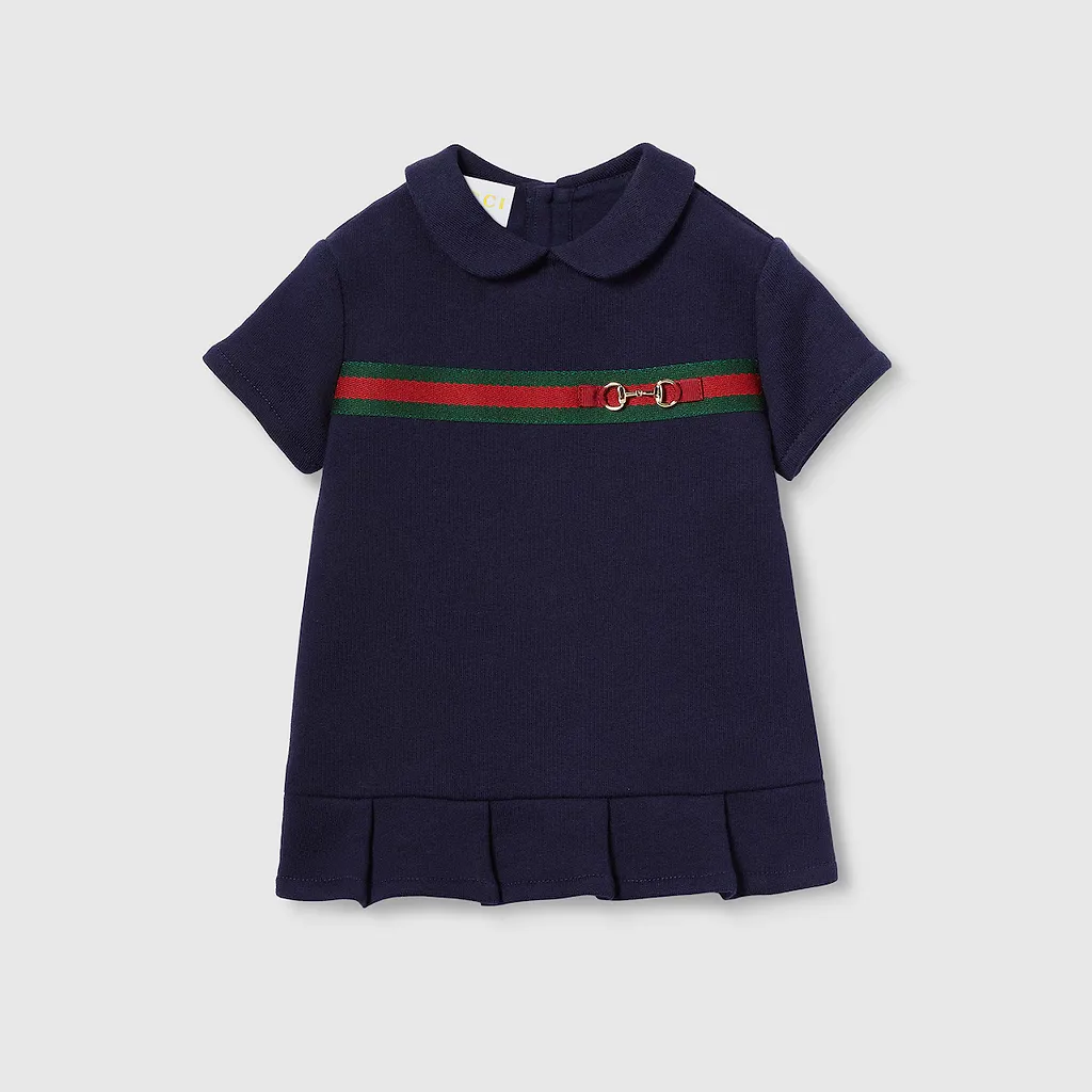 Baby Cotton Dress With Web