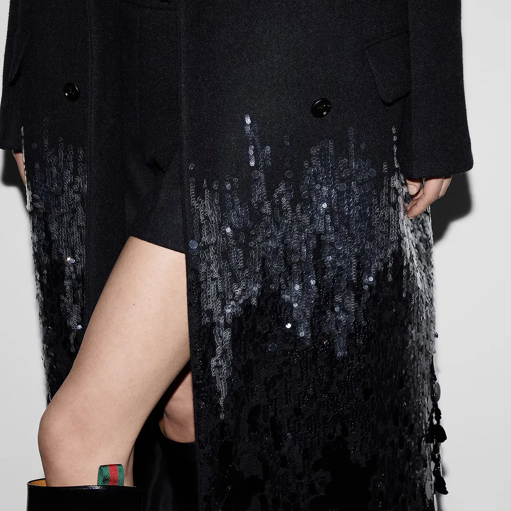 Batavia Wool Coat With Embroidery