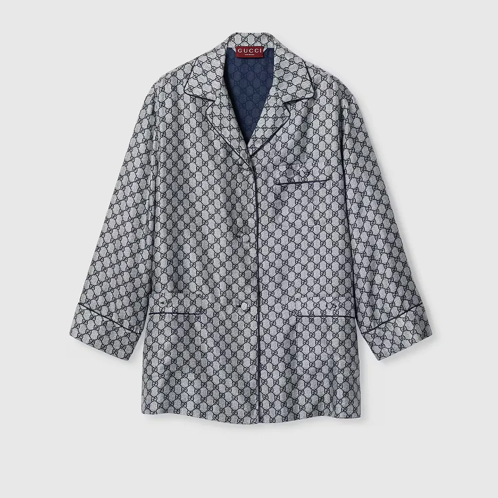 Gg Silk Twill Shirt