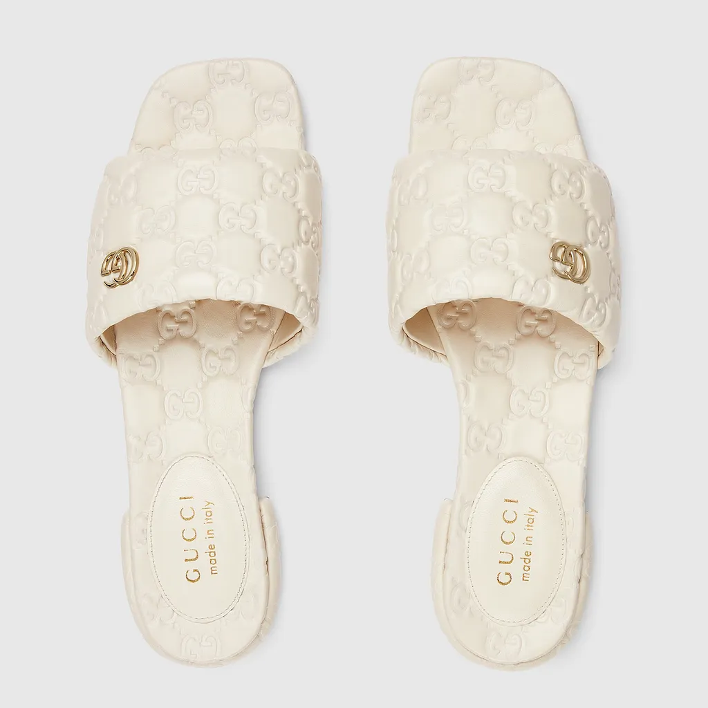 Slide Sandal With Double G