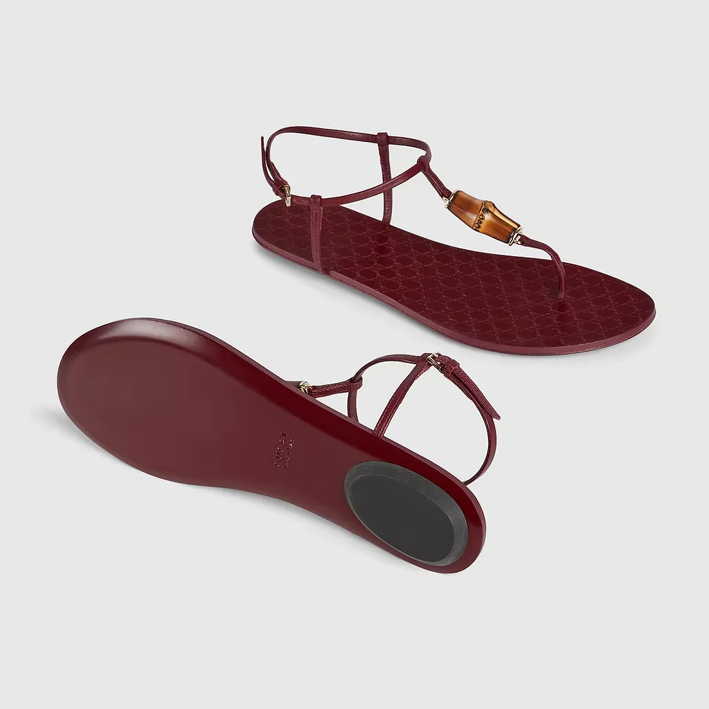 Thong Sandal With Bamboo