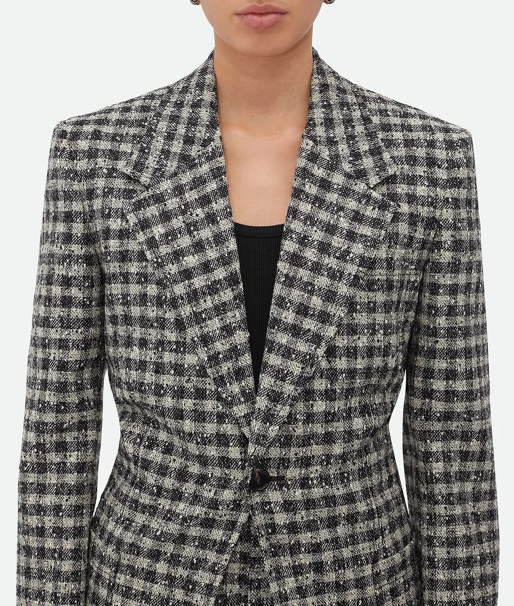 Boucle Gingham Wool Jacket