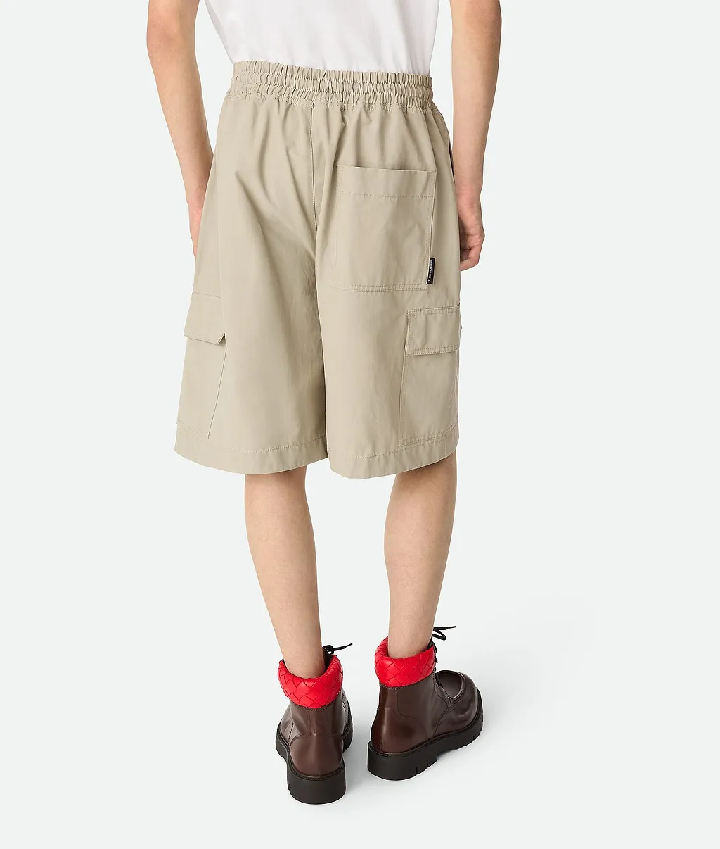Technical Cotton Cargo Shorts