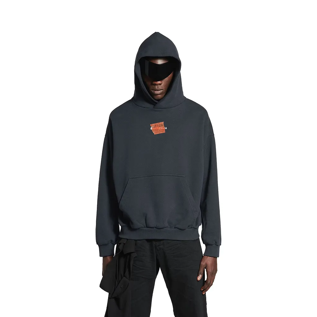 Taped Back Hoodie Medium Fit