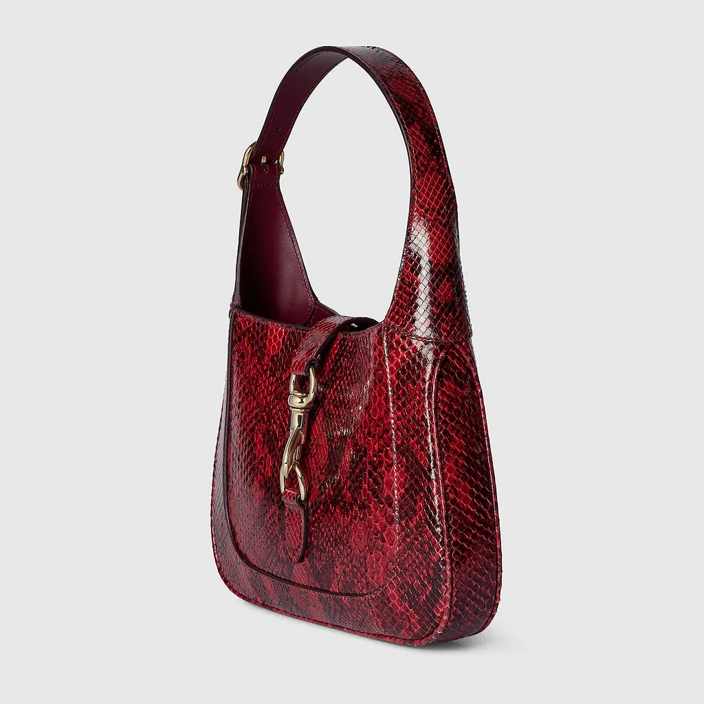 Gucci Jackie Small Python Shoulder Bag
