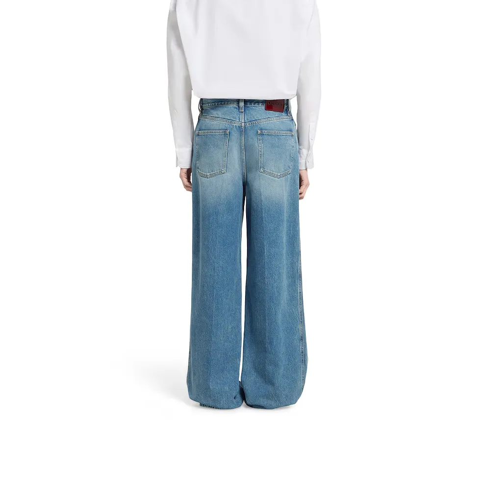 Wide Leg Denim Pants